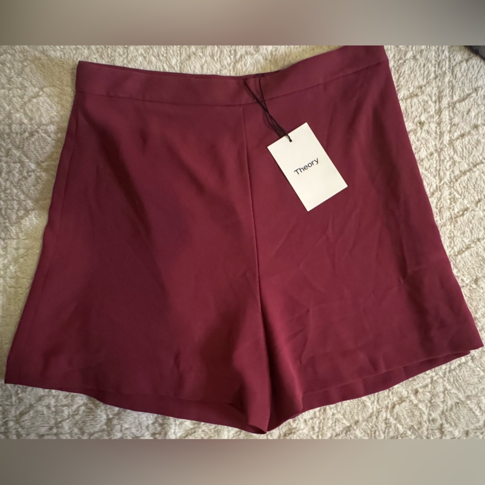 Theory Berry high waisted shorts